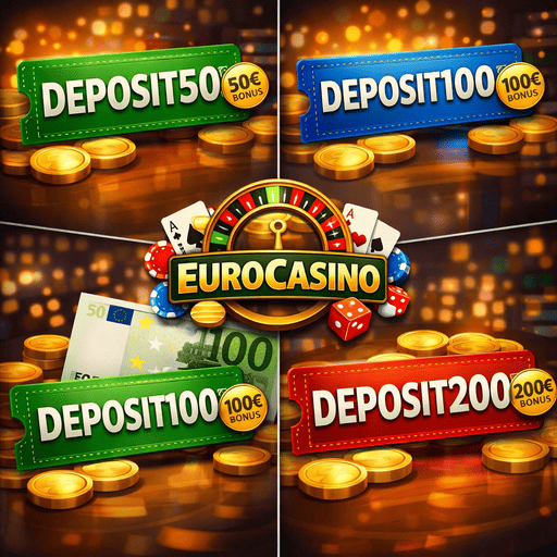 Депозитний промокод на сайті Eurocasino з бонусом за поповнення рахунку, умовами нарахування та активацією пропозиції